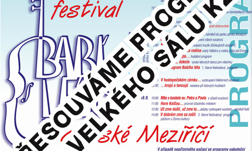 SOBOTNÍ PROGRAM BABÍHO LÉTA SE PŘESOUVÁ DO VELKÉHO SÁLU KZ